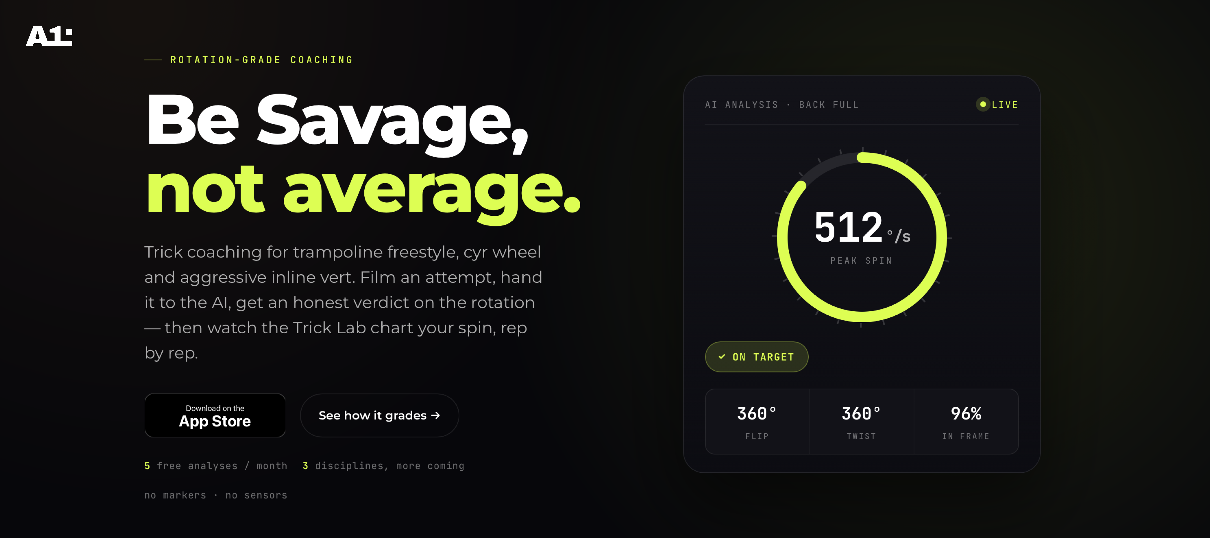 Be Savage main page preview